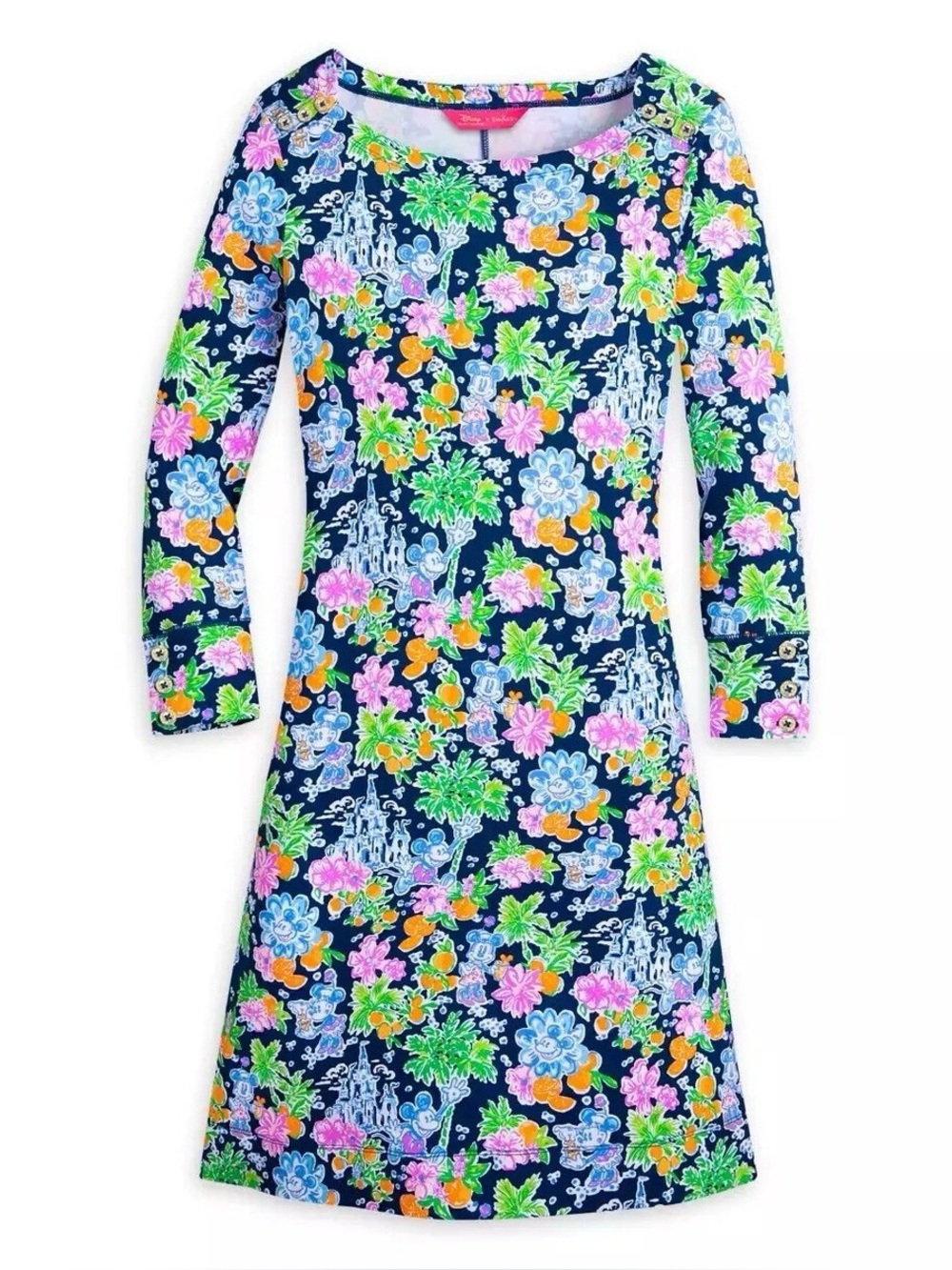Lilly Pulitzer - Disney - Navy Floral Long Sleeve Dress